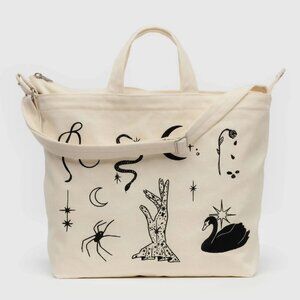 NWT Baggu Horizontal Zip Duck Bag - Embroidered Ballet Icons